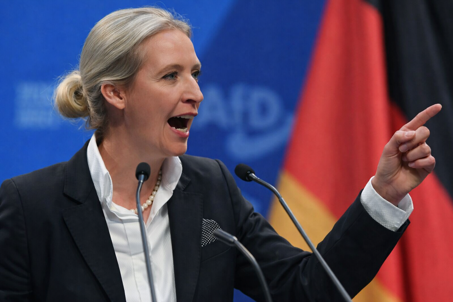 Alice Weidel Ohrprothese
